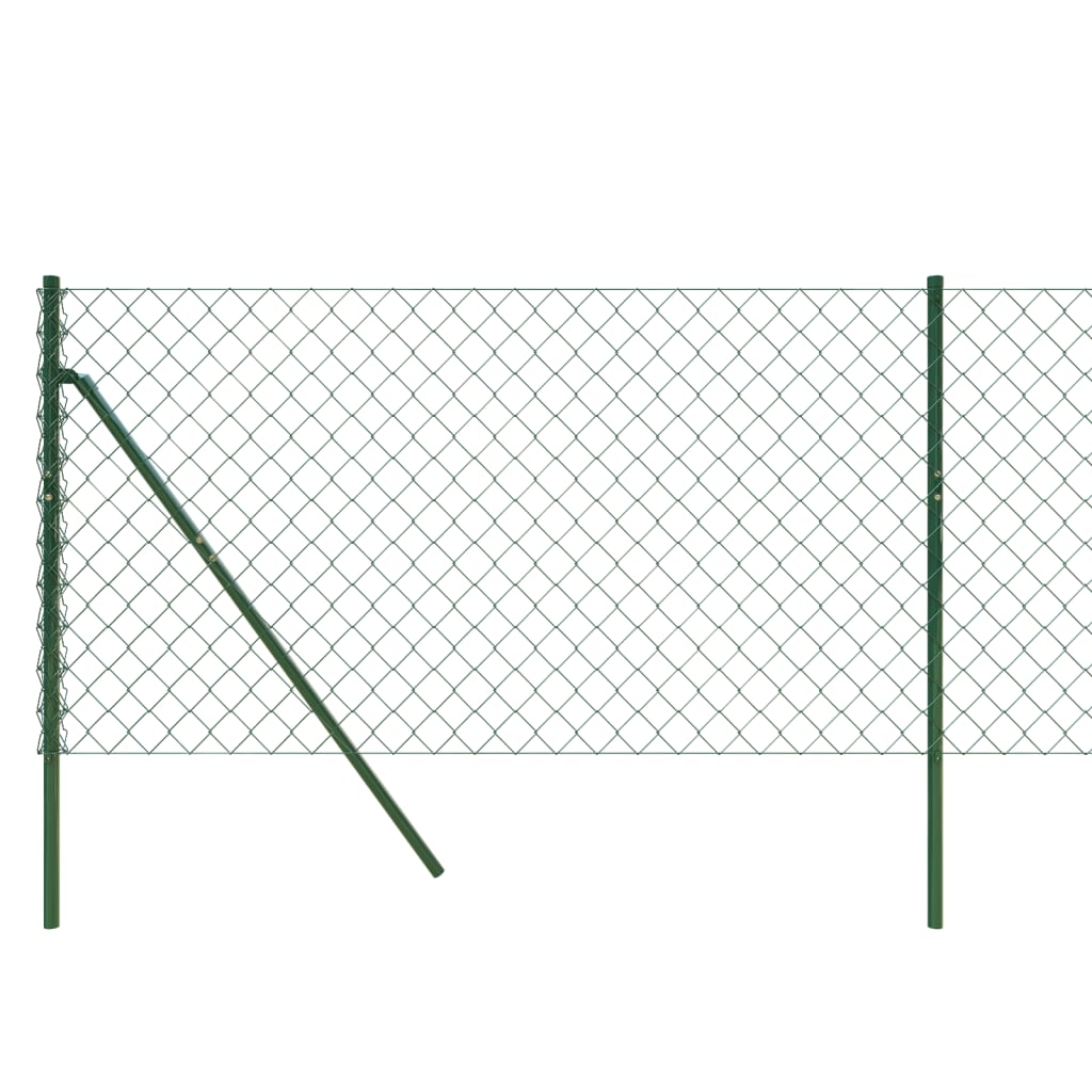 vidaXL Wire Mesh Fence 0.8x10 m Green