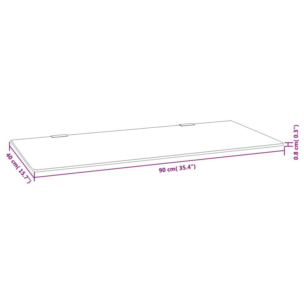 vidaXL Urinal Divider Wall-Mounted 90x40 cm Tempered Glass Black