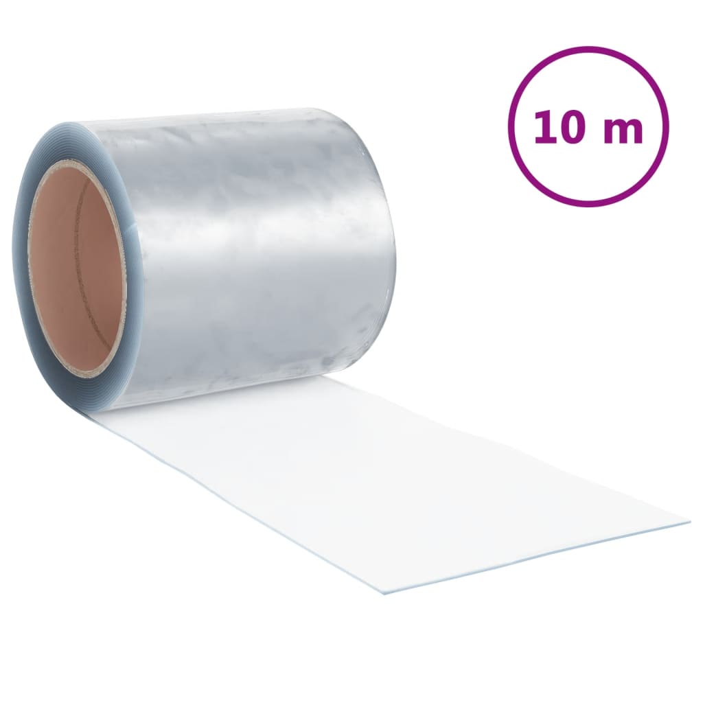 vidaXL Strip Curtain 200x1.6 mm 10 m PVC transparent