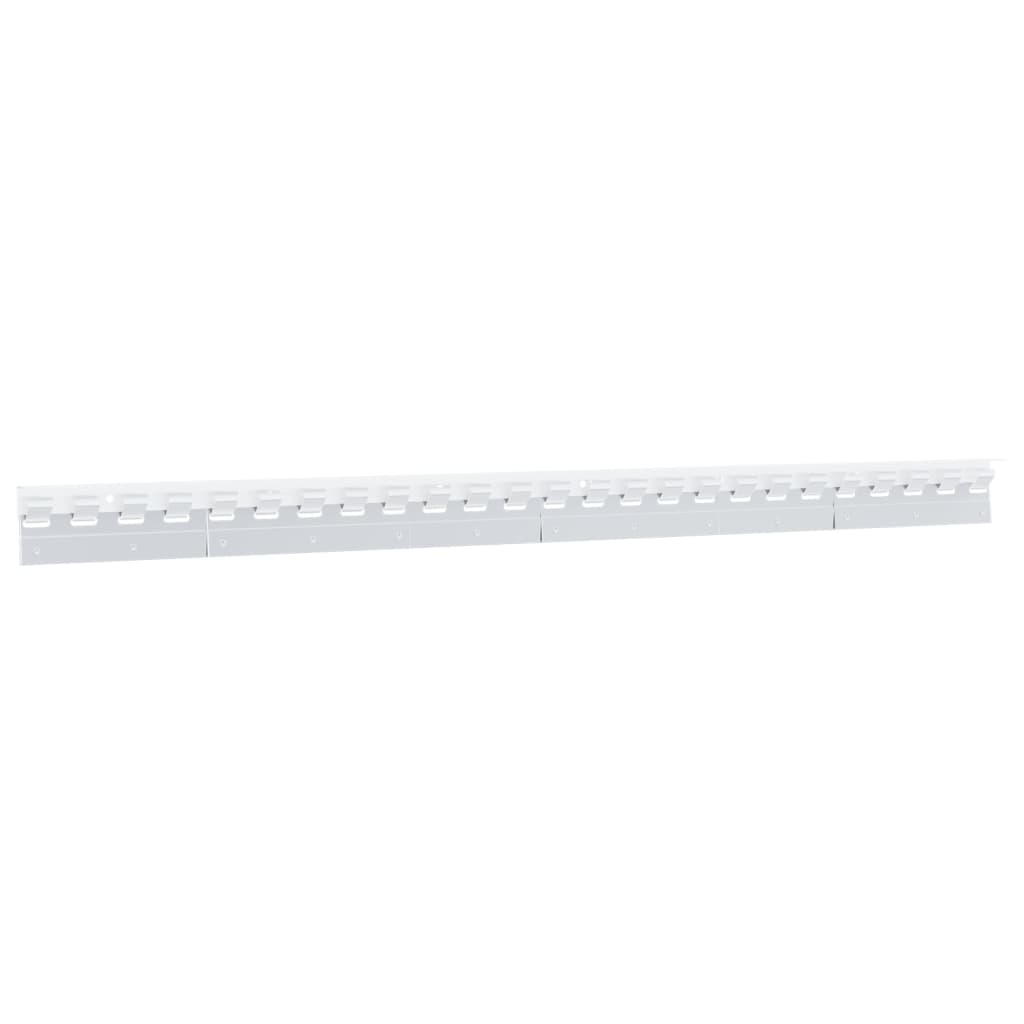 vidaXL Plaque de reliure 6 pièces 20 cm en acier inoxydable rouge argenté