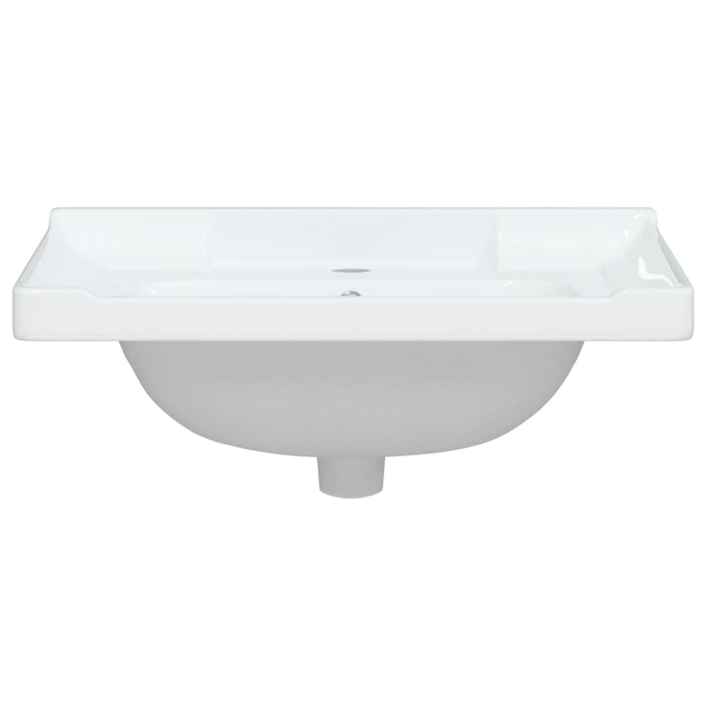 vidaXL Rectangular Wash Basin 61x48x23 cm Ceramic White