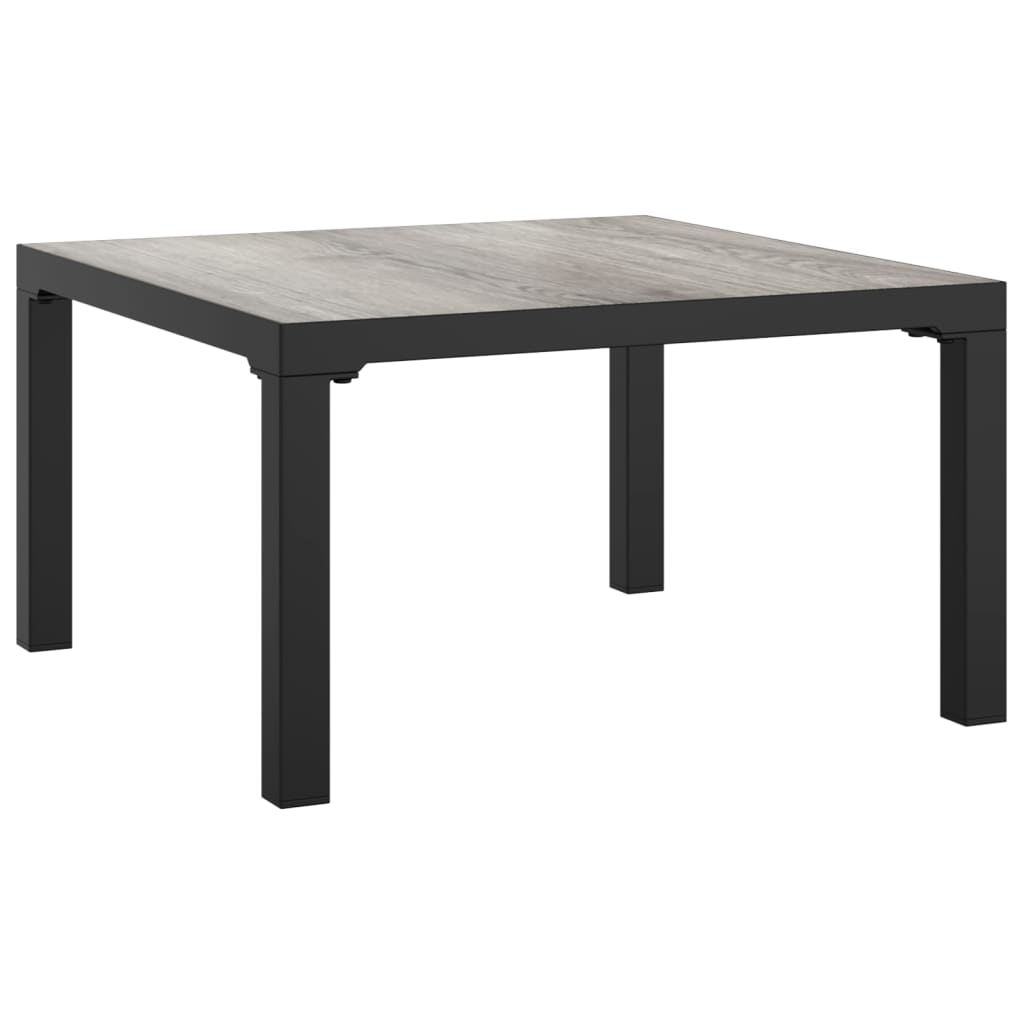 vidaXL Ensemble de salon 3 pièces avec coussins en poly rotin noir et gris