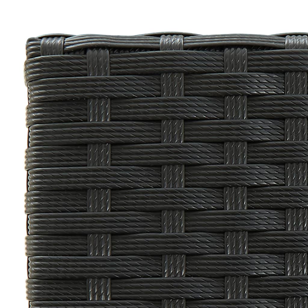 vidaXL 5-piece Garden Bar Set poly rattan grey