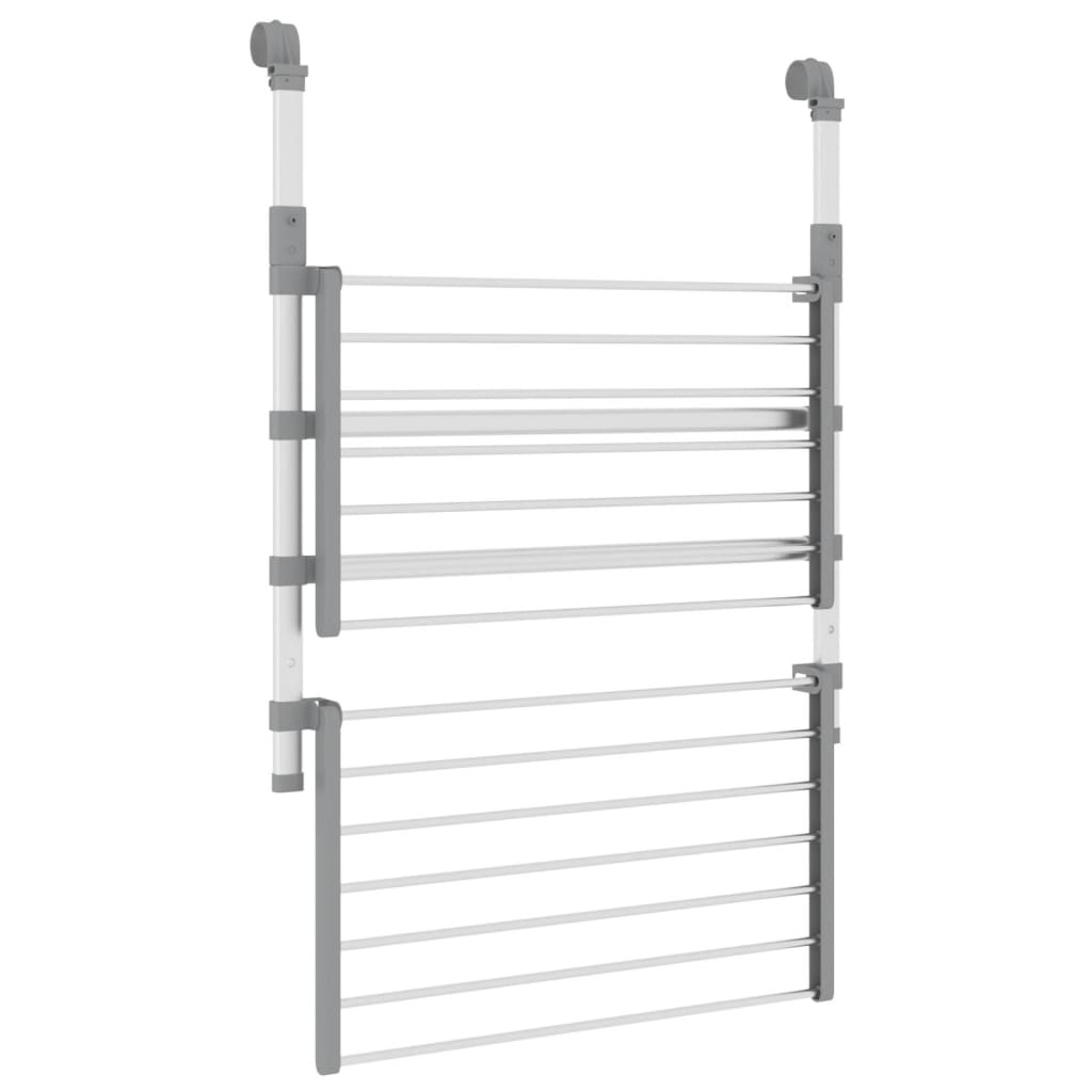 vidaXL Clothes Drying Rack for Balcony 54x25x42 cm Aluminium
