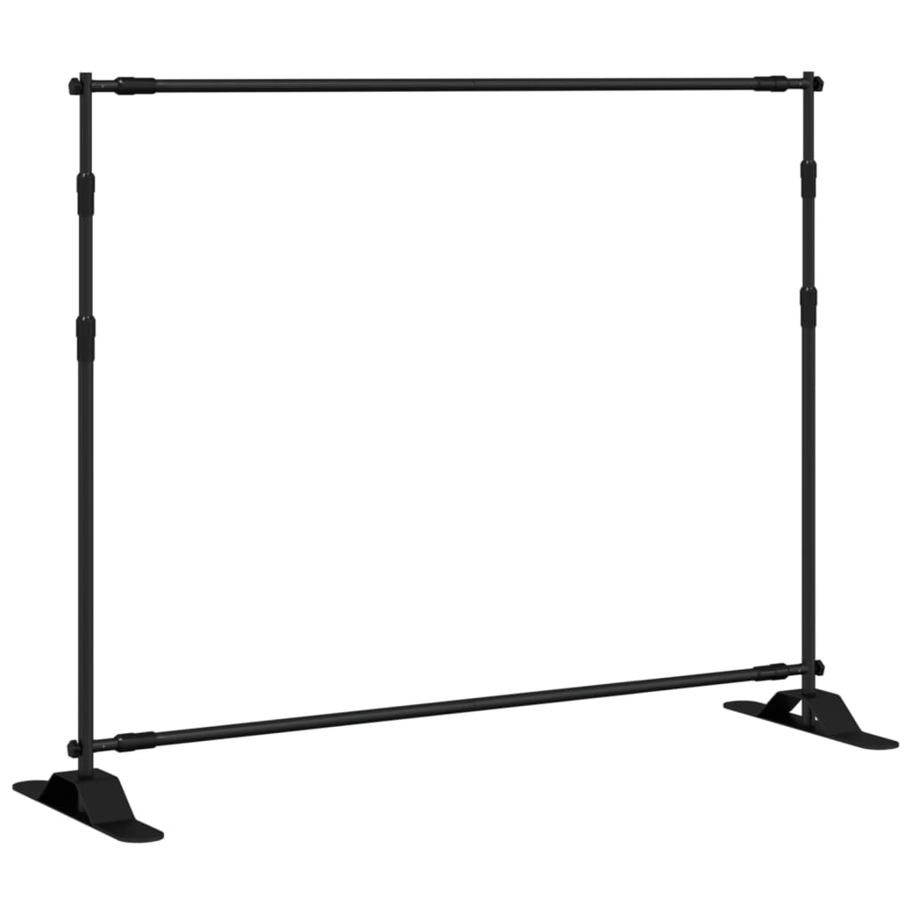vidaXL Background Stand 254x243 cm Steel Black