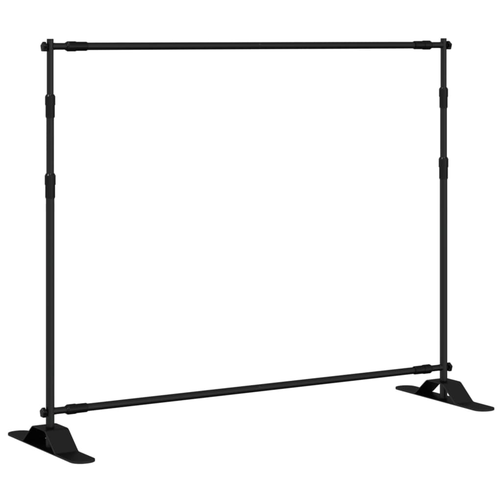 vidaXL Background Stand 254x243 cm Steel Black