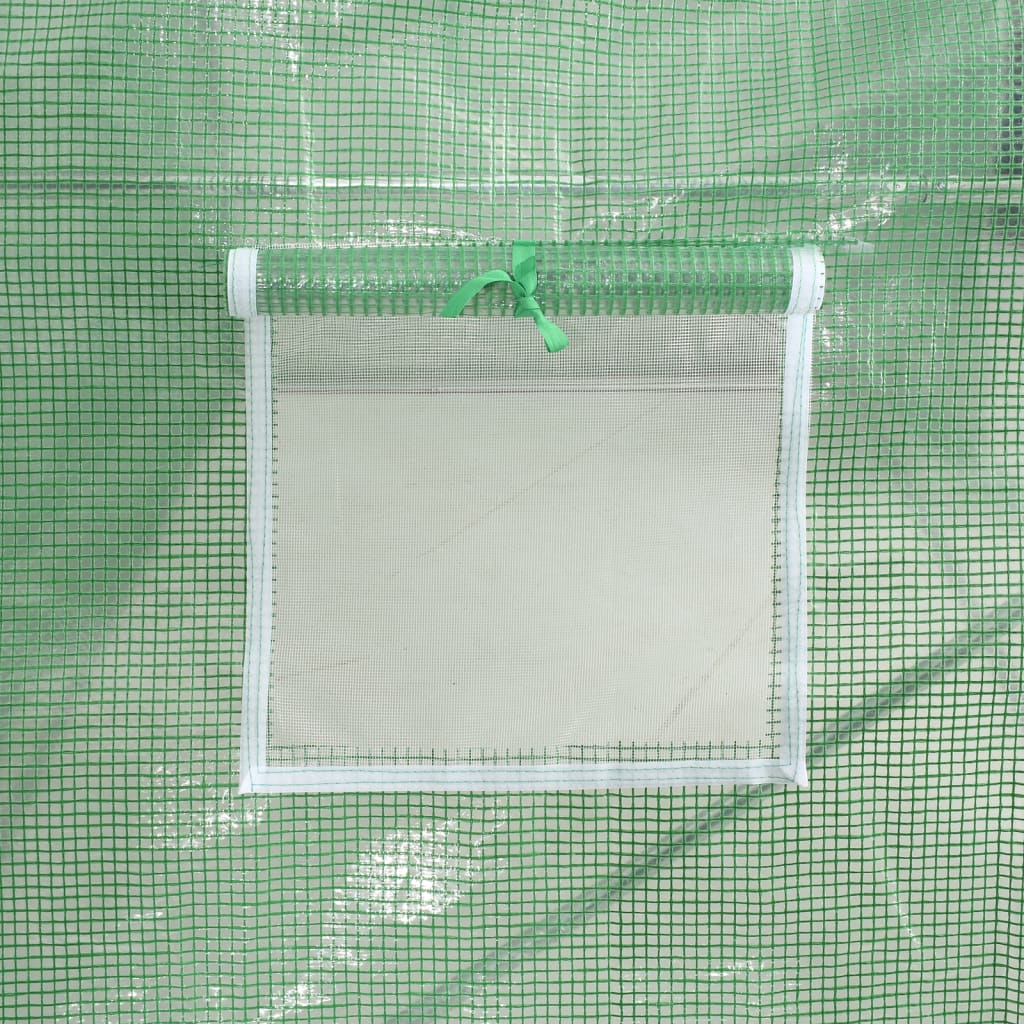 vidaXL Tuinkas met stalen frame 20 m² 5x4x2,3 m groen