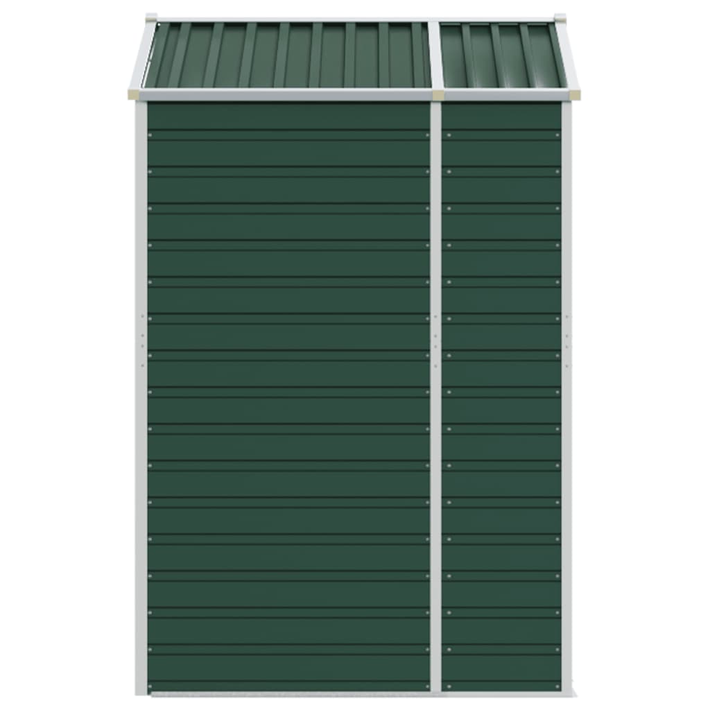vidaXL Tuinschuur 191x130x198 cm gegalvaniseerd staal groen