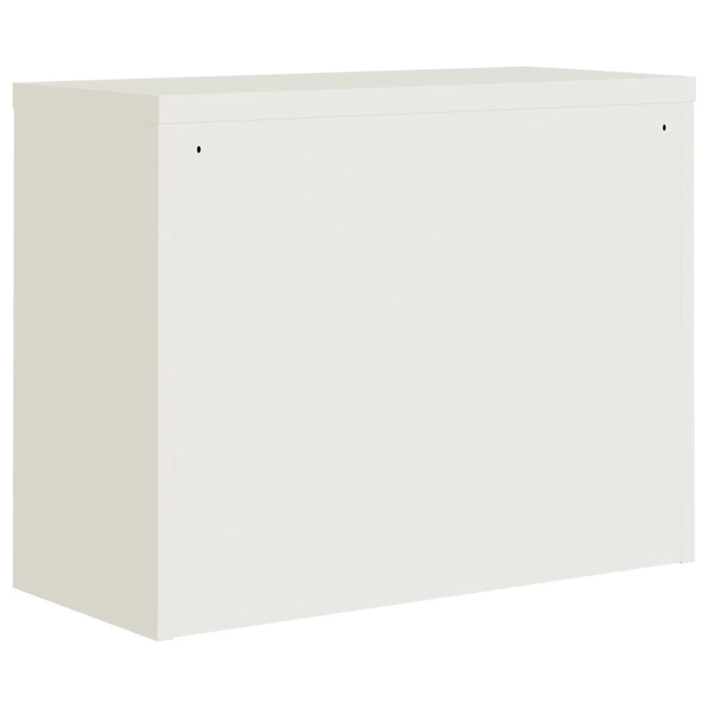 vidaXL Filing Cabinet 90x40x110 cm Steel White