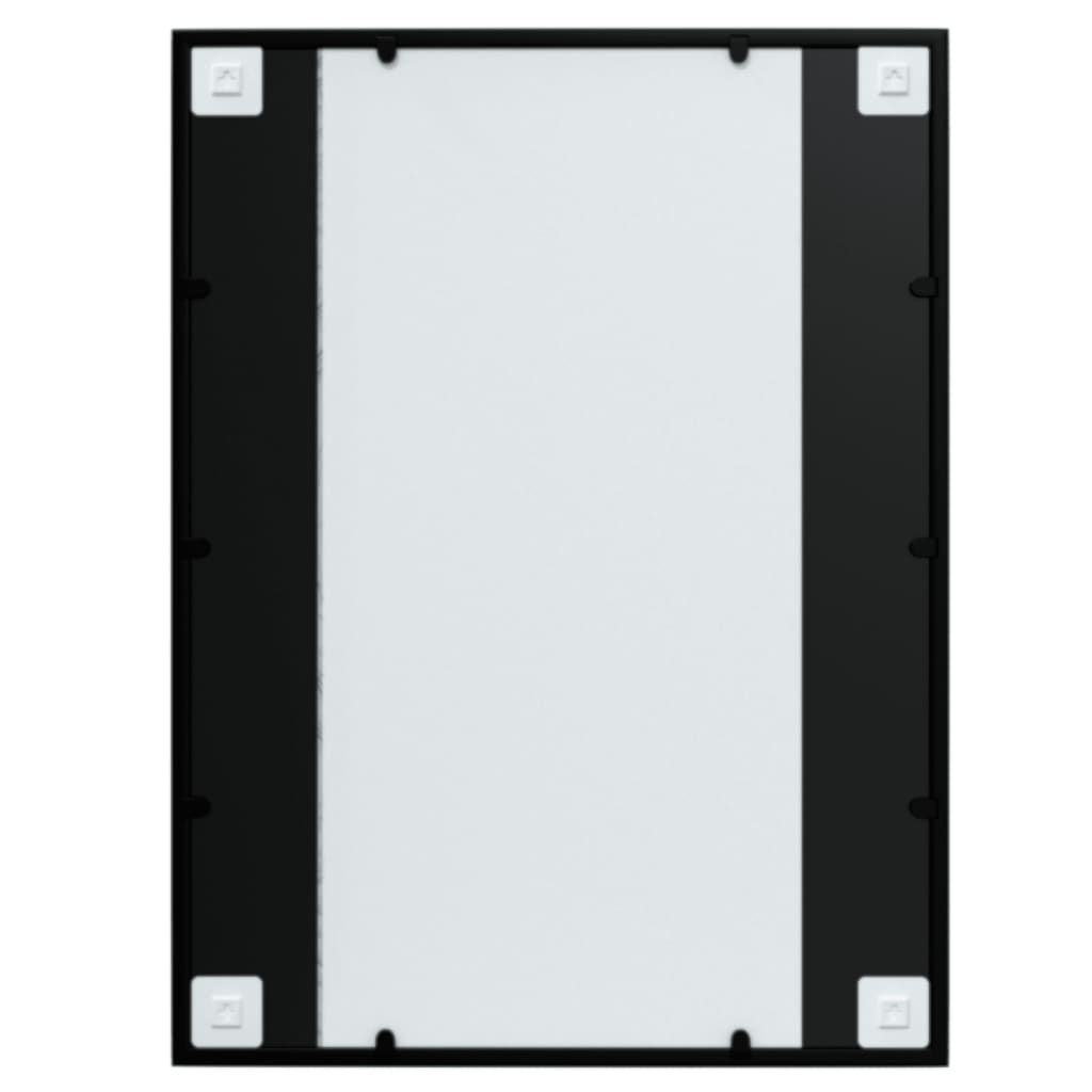 vidaXL Wandspiegels 2 st 80x60 cm metaal zwart