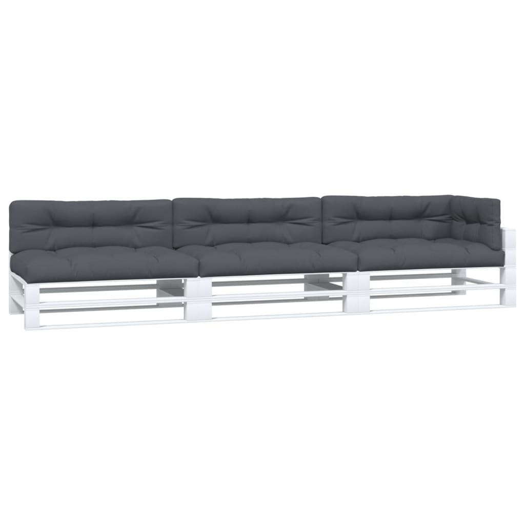 vidaXL Pallet Cushions 7 pcs Fabric Anthracite