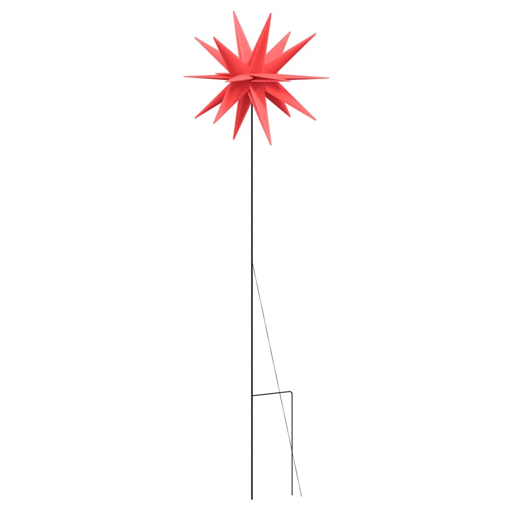 vidaXL Christmas Lights with Ground Spike and LEDs 3 pcs 57 cm Red