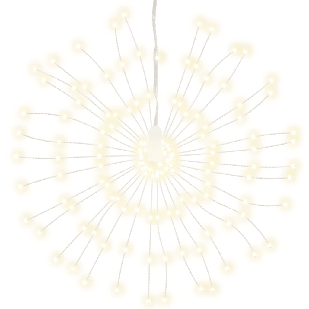 vidaXL Éclairage de fête 2 pièces 140 LED chaudes 17 cm