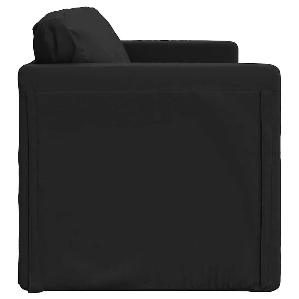 vidaXL Slaapbank vloermodel 2-in-1 112x174x55 cm kunstleer zwart