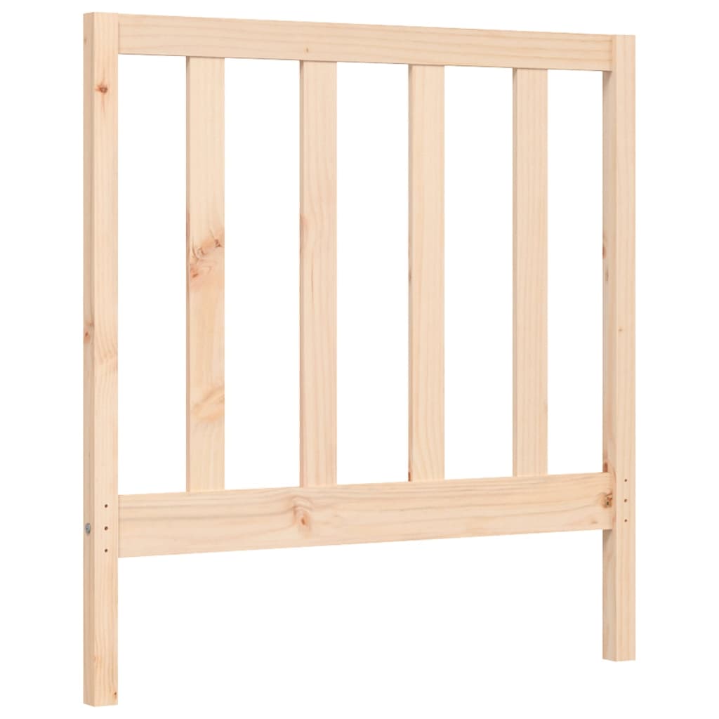 vidaXL Bed Frame with Headboard Solid Wood
