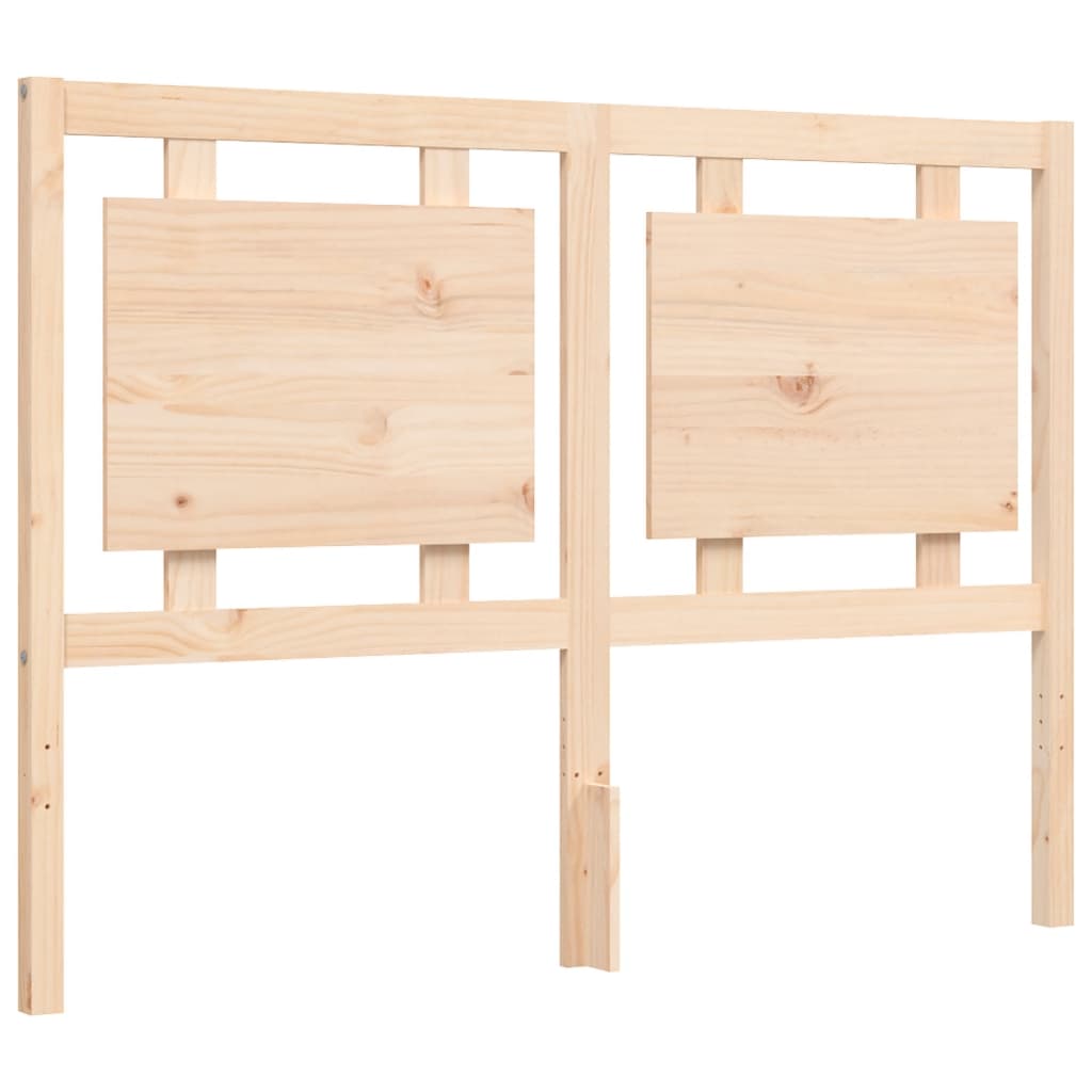 vidaXL Bed Frame with Headboard Solid Wood