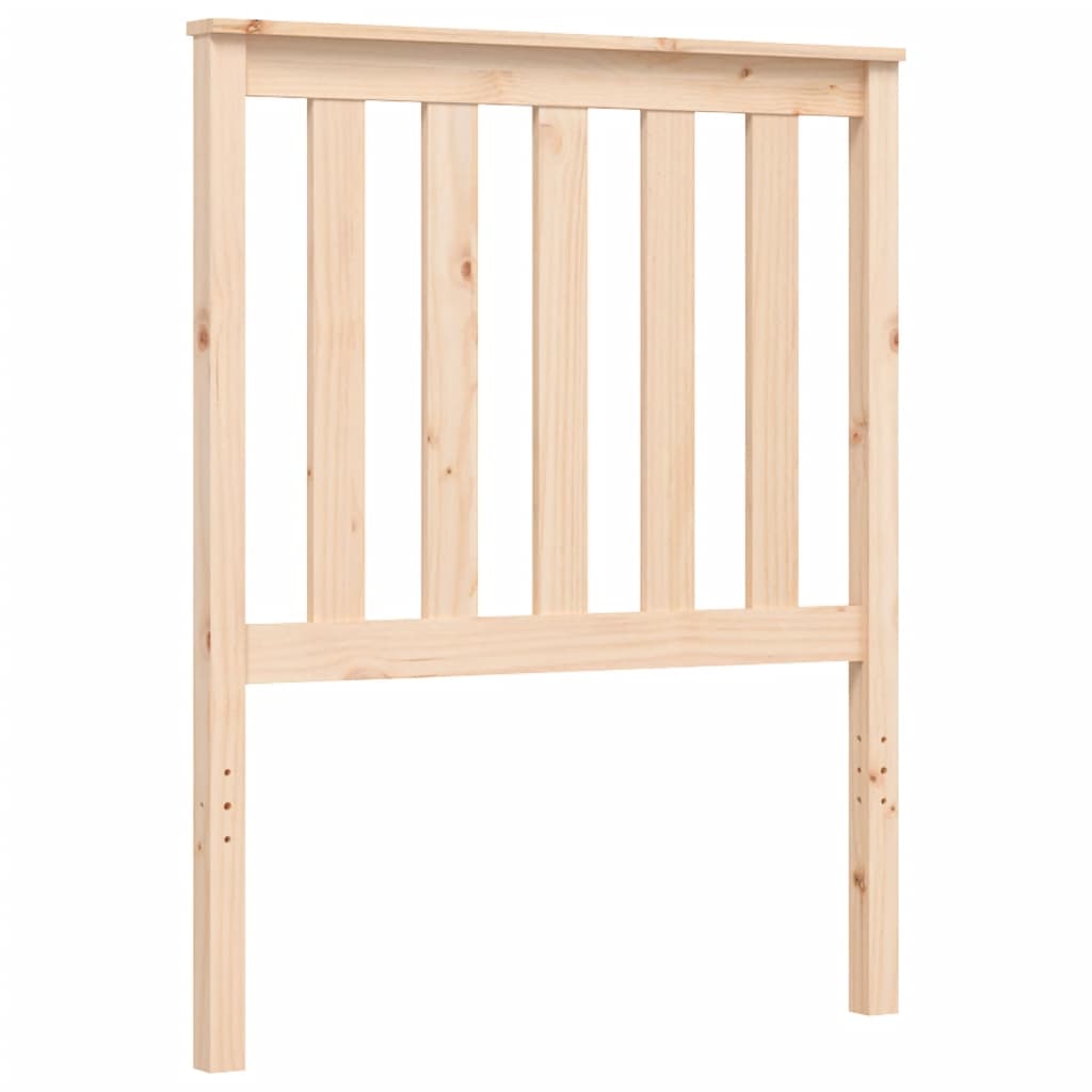 vidaXL Bed Frame with Headboard Solid Wood