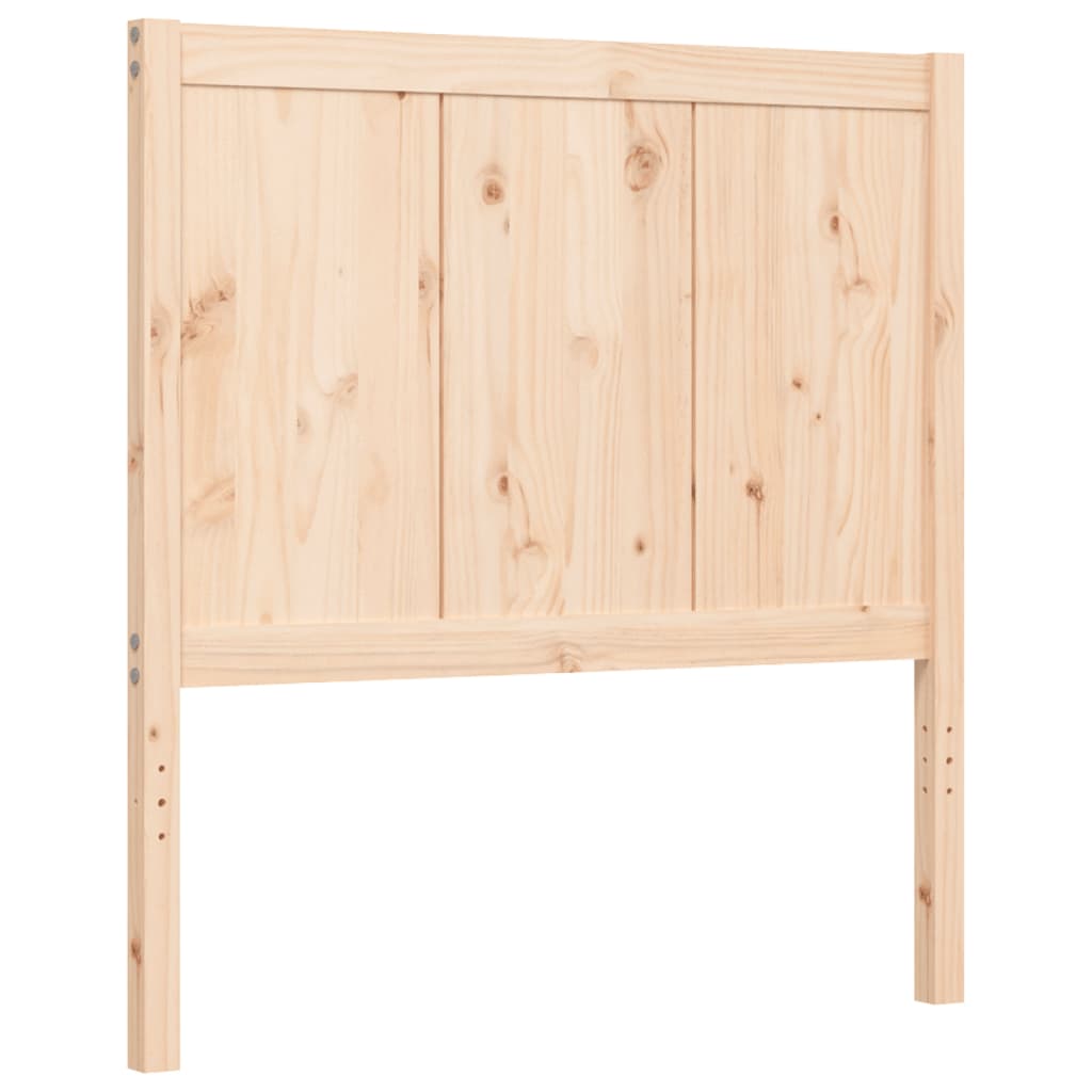 vidaXL Bed Frame with Headboard Solid Wood