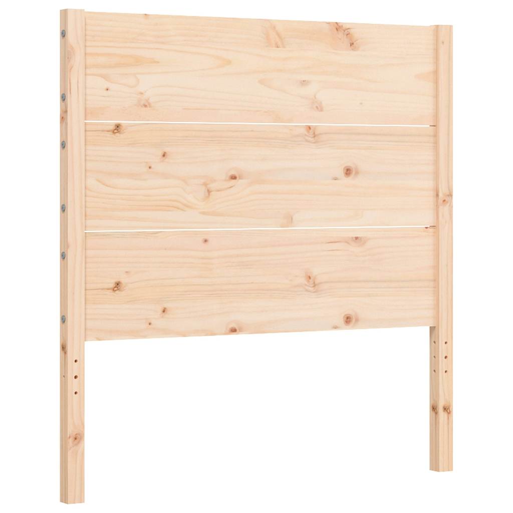 vidaXL Cadre de lit avec sabot de lit massif 100x200 cm