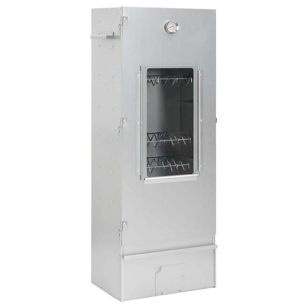 vidaXL BBQ-rookoven met koude rookgenerator gegalvaniseerd staal