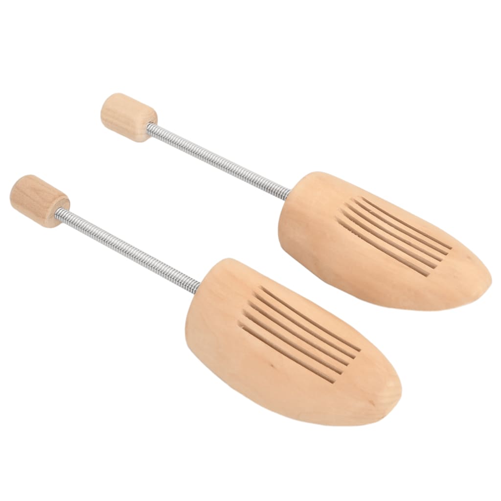 vidaXL Shoe Stretchers 2 Pairs Size 35-38 Solid Lotus Wood