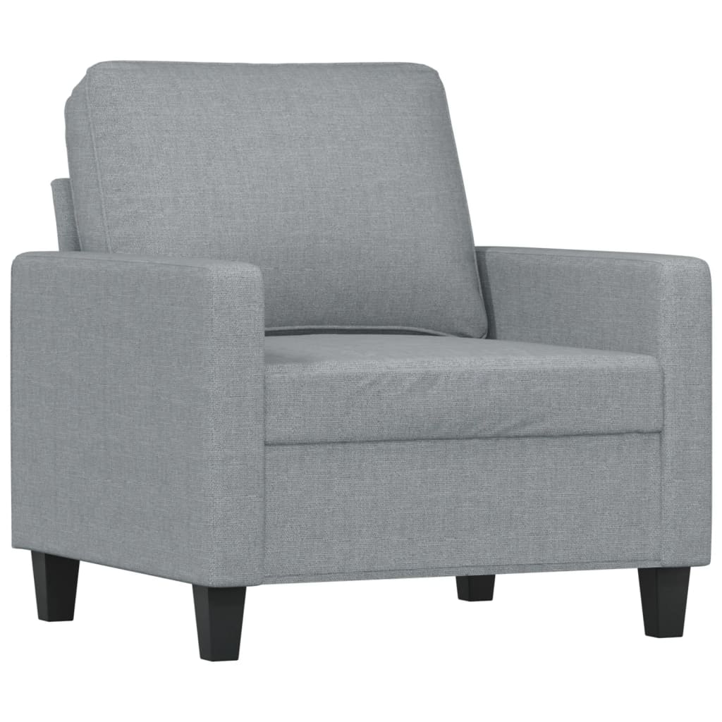 vidaXL Fauteuil avec banque de rangement 60 cm gris gris