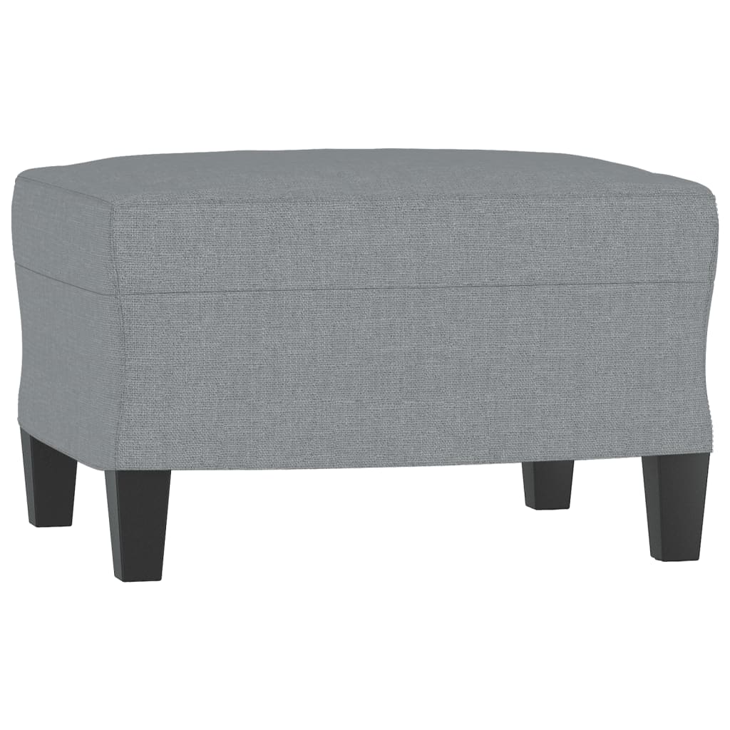 vidaXL Fauteuil avec banque de rangement 60 cm gris gris