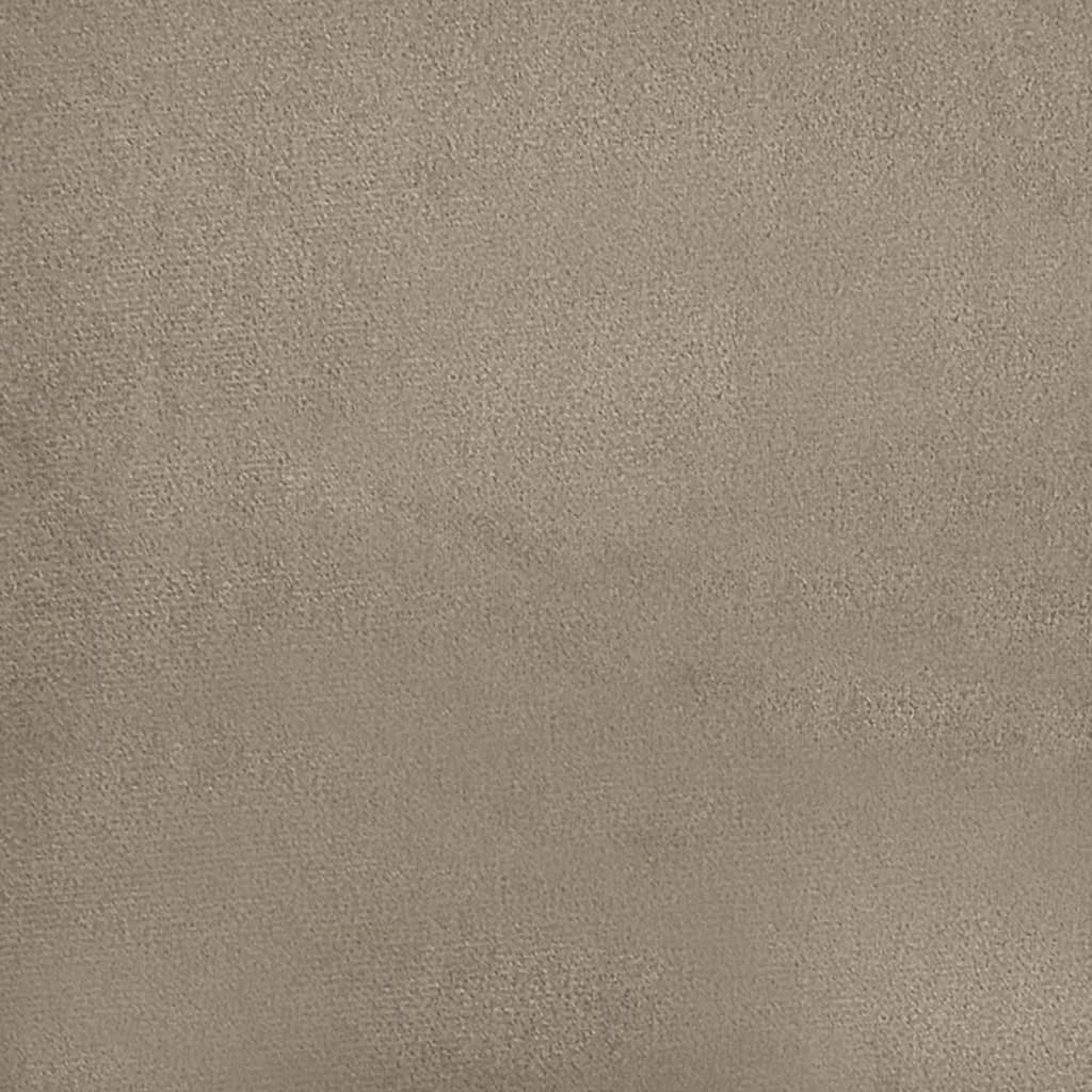vidaXL Driezitsbank met voetenbank 180 cm microvezelstof taupe