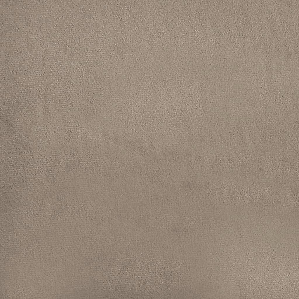 vidaXL 2-delige Loungeset met kussens microvezelstof taupe