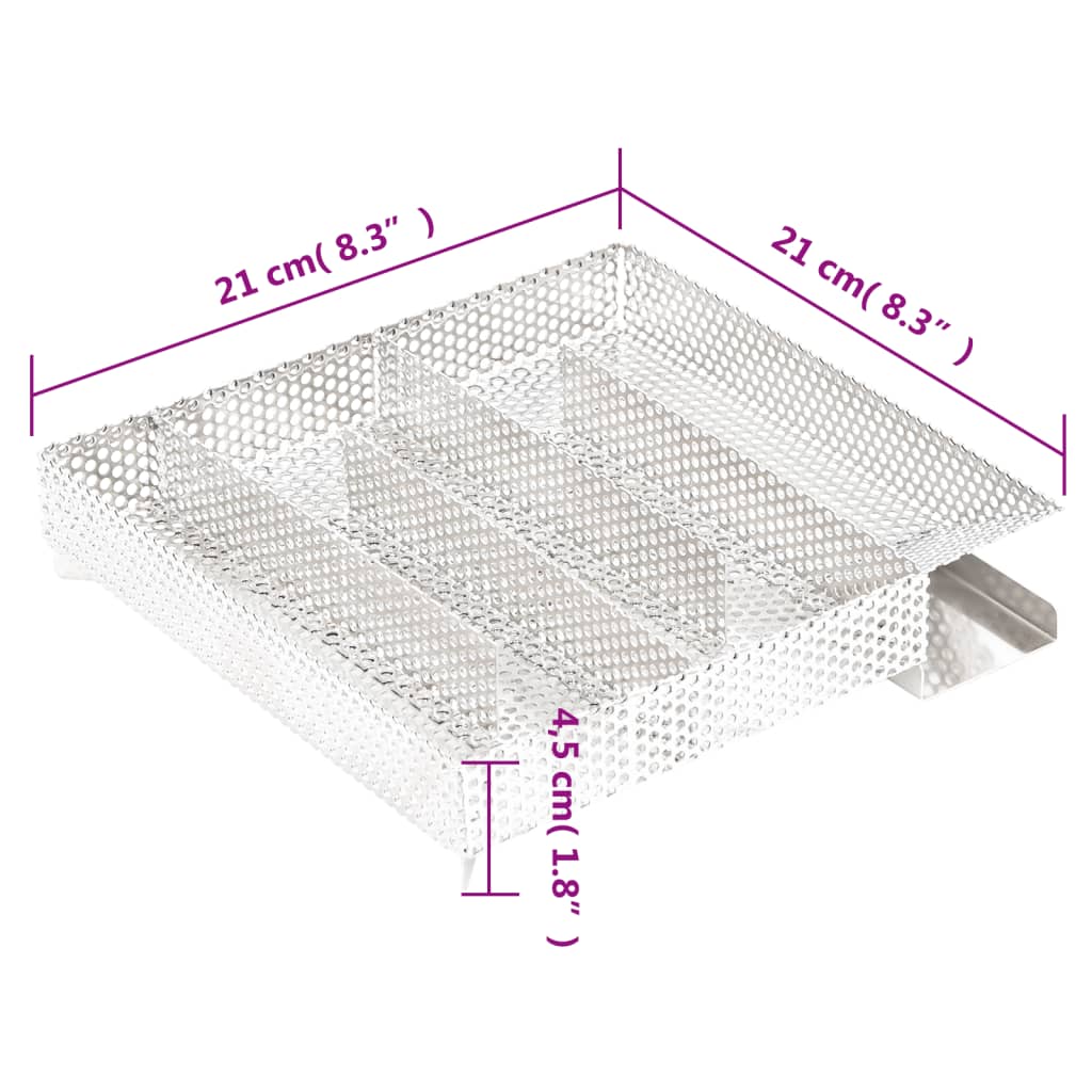 vidaXL Cold Smoke Generator 5-Chamber 21 cm Stainless Steel