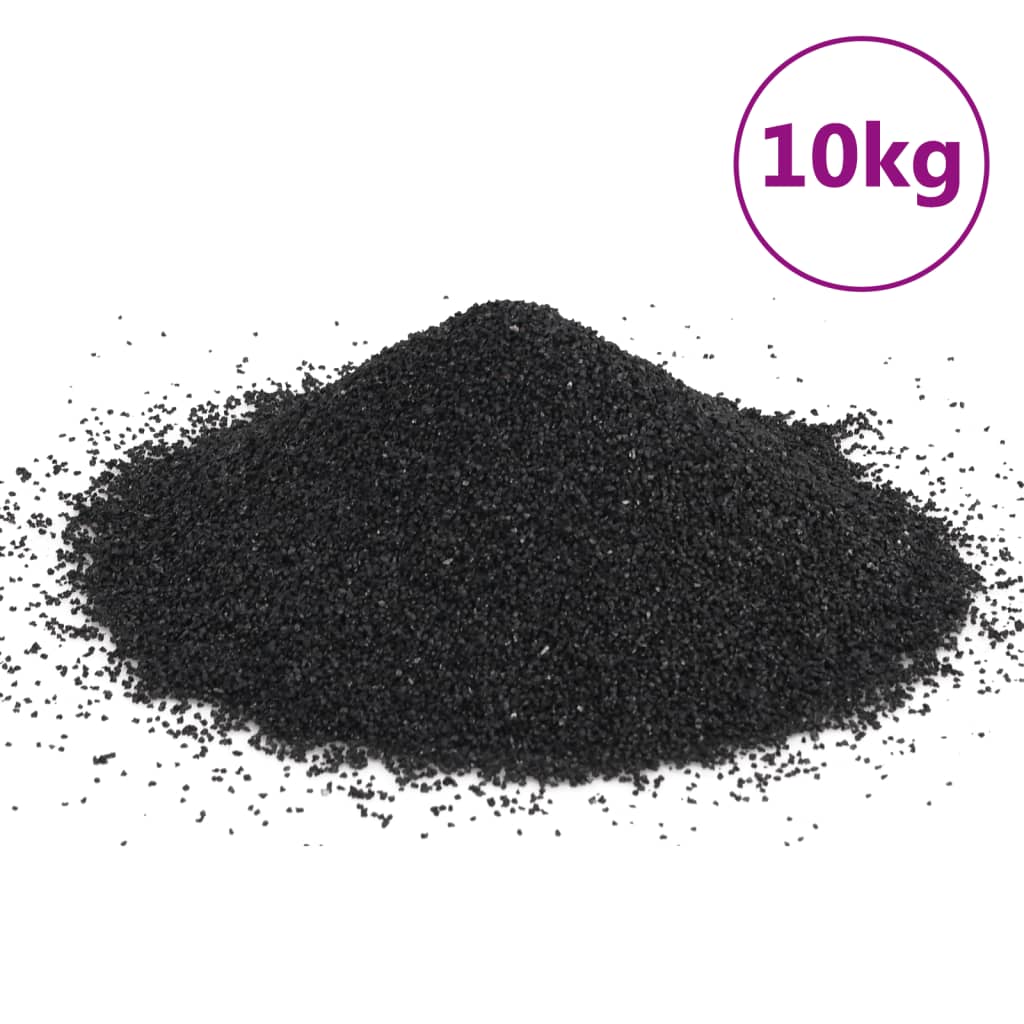 vidaXL Aquarium Sand 10 kg 0.2-2 mm Black