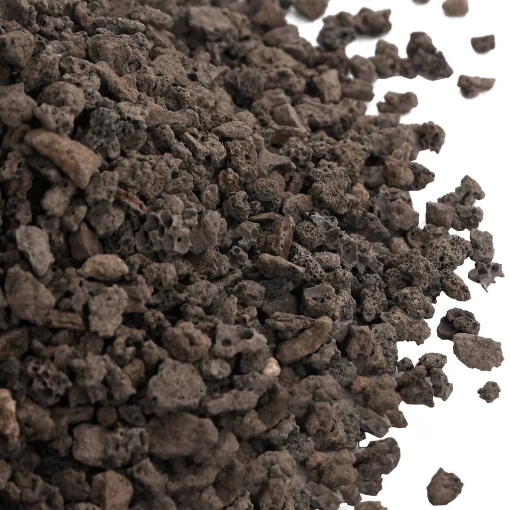 vidaXL Basaltgrind 25 kg 5-8 mm zwart