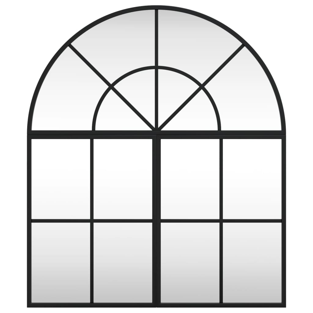 vidaXL Arch Wall Mirror 60x70 cm Iron Black