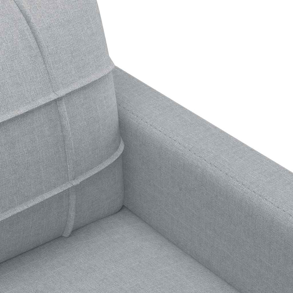 vidaXL Fauteuil 60 cm stof lichtgrijs