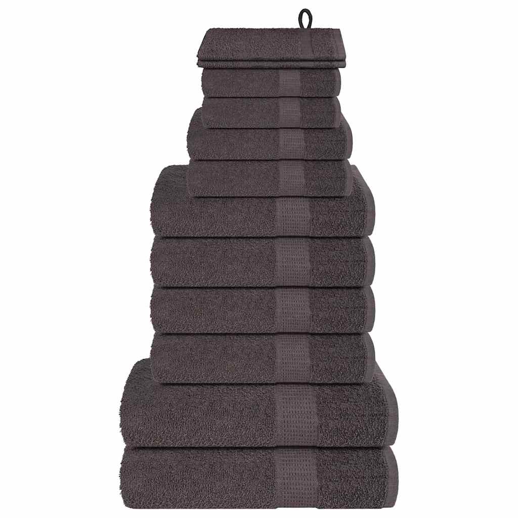 vidaXL 12-Piece Towel Set FROGN 360 gsm White