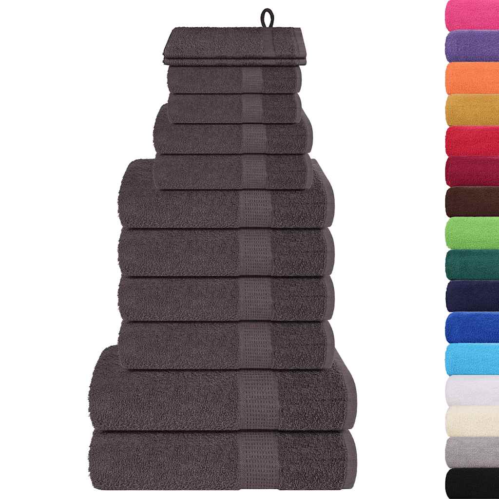 vidaXL 12-Piece Towel Set FROGN 360 gsm White