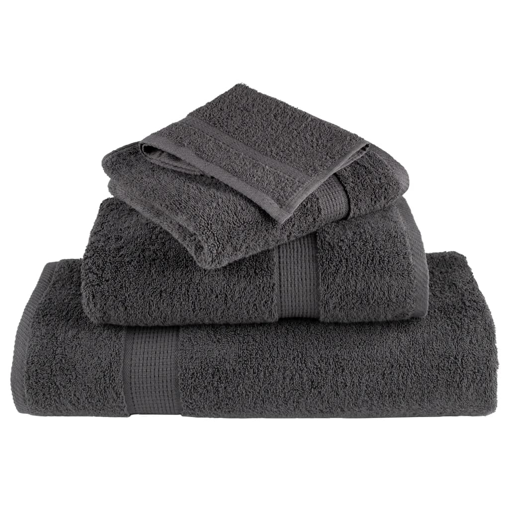 vidaXL 12-Piece Towel Set SOLUND 600 gsm white