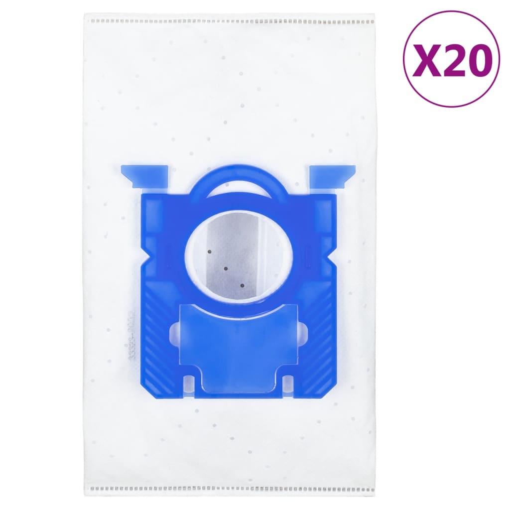 vidaXL Vacuum Cleaner Bags for Philips S-bag 20 pcs