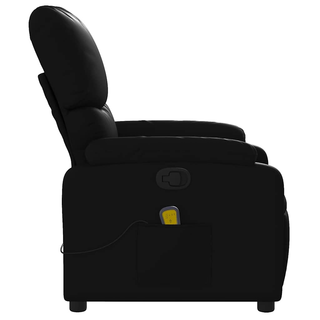 vidaXL Massage Chair Black Artificial Leather