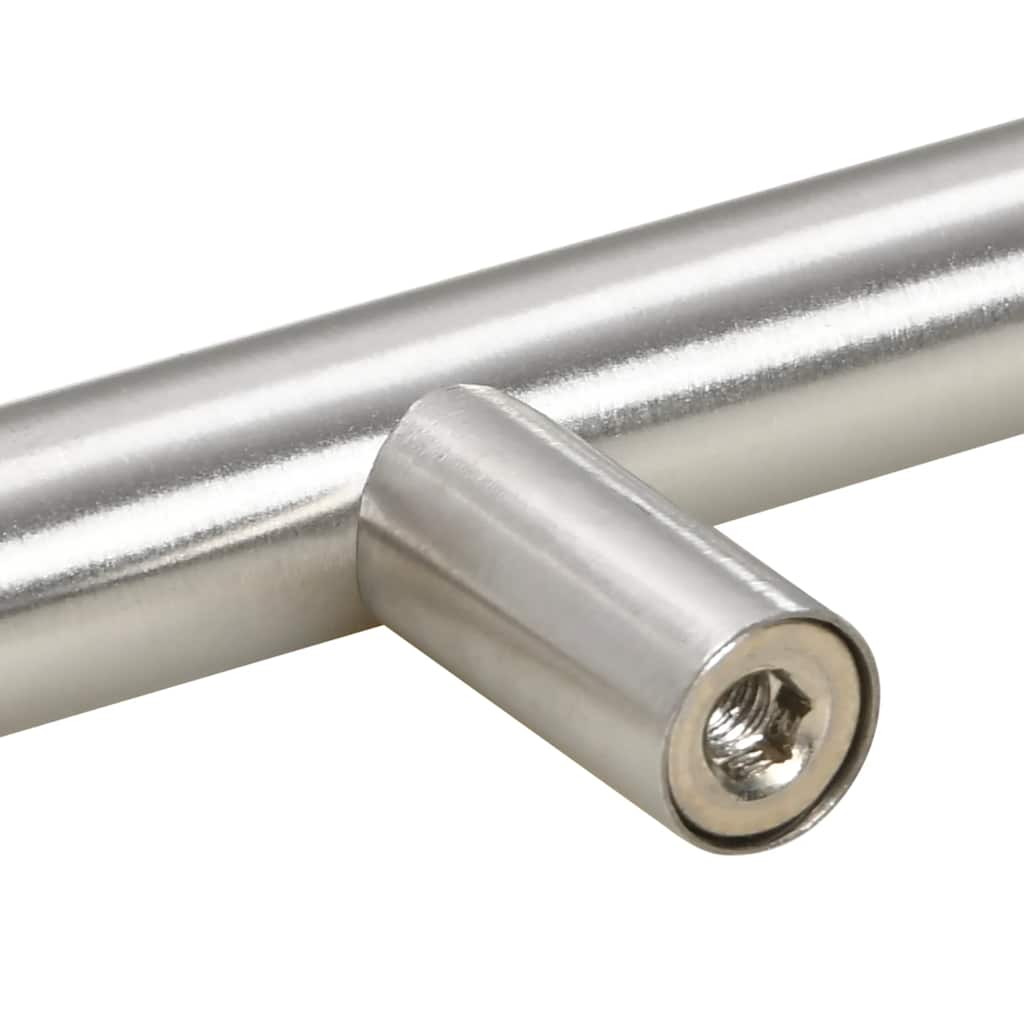 vidaXL Handvatten 10 st 64 mm roestvrij staal zilverkleurig
