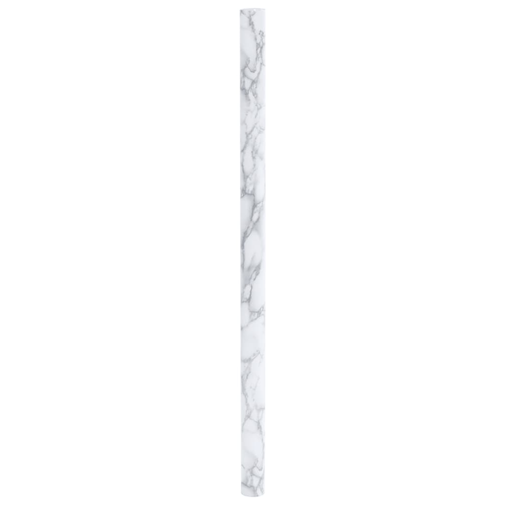 vidaXL Meubelfolies zelfklevend 90x500 cm PVC marmerwit