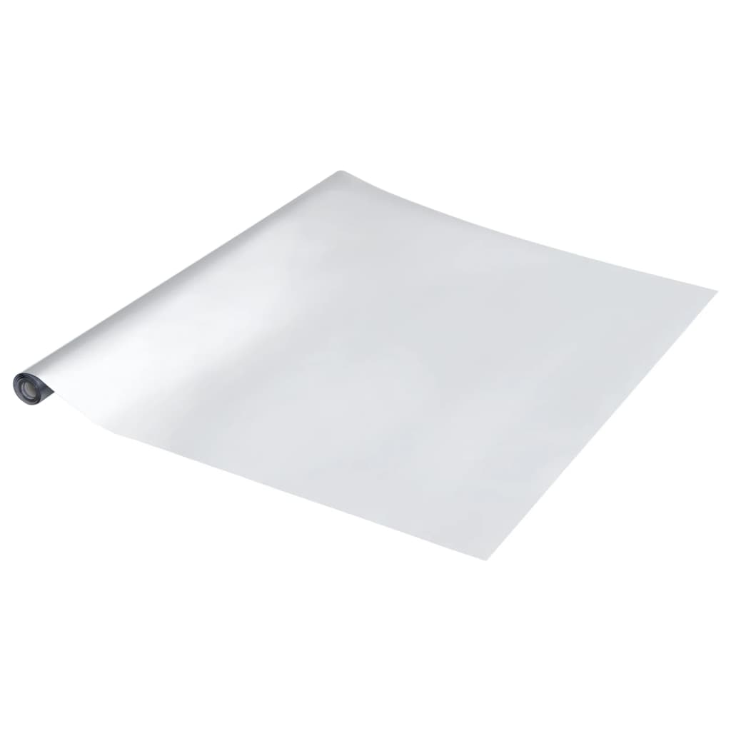 vidaXL Meubelfolies zelfklevend 90x500 cm PET zilverkleurig