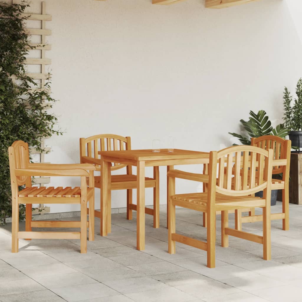 vidaXL Garden Chairs 4 pcs 58x59x88 cm Solid Teak Wood
