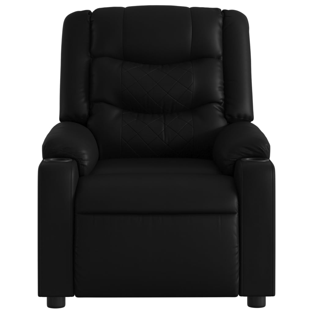 vidaXL Massage Chair Black Artificial Leather