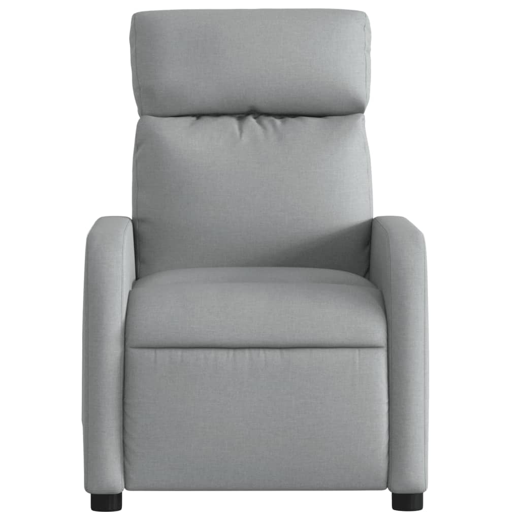 vidaXL Massagestoel Lichtgrijze Stof