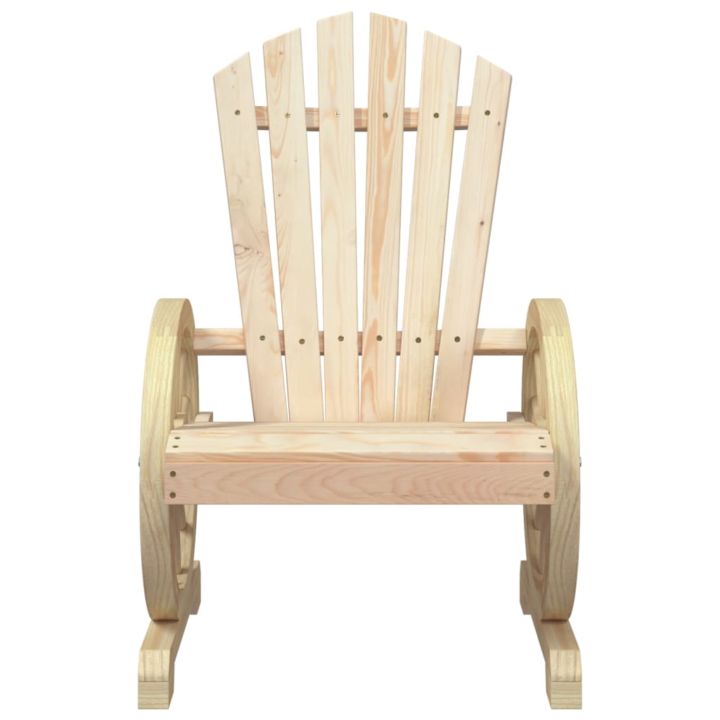 vidaXL Garden Chairs 4 pcs Adirondack Solid Spruce Wood