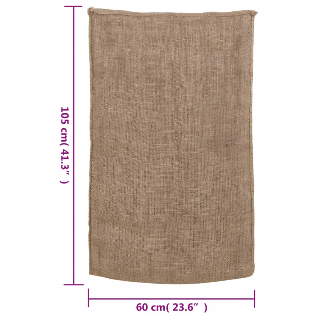 vidaXL Jute Sacks 5 pieces 60x105 cm 100% jute 220 g/m²