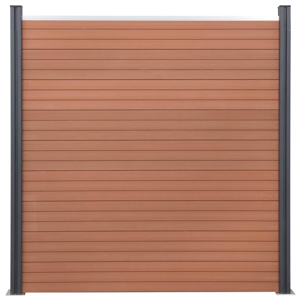 vidaXL Schuttingpaneelset 180x186 cm HKC bruin