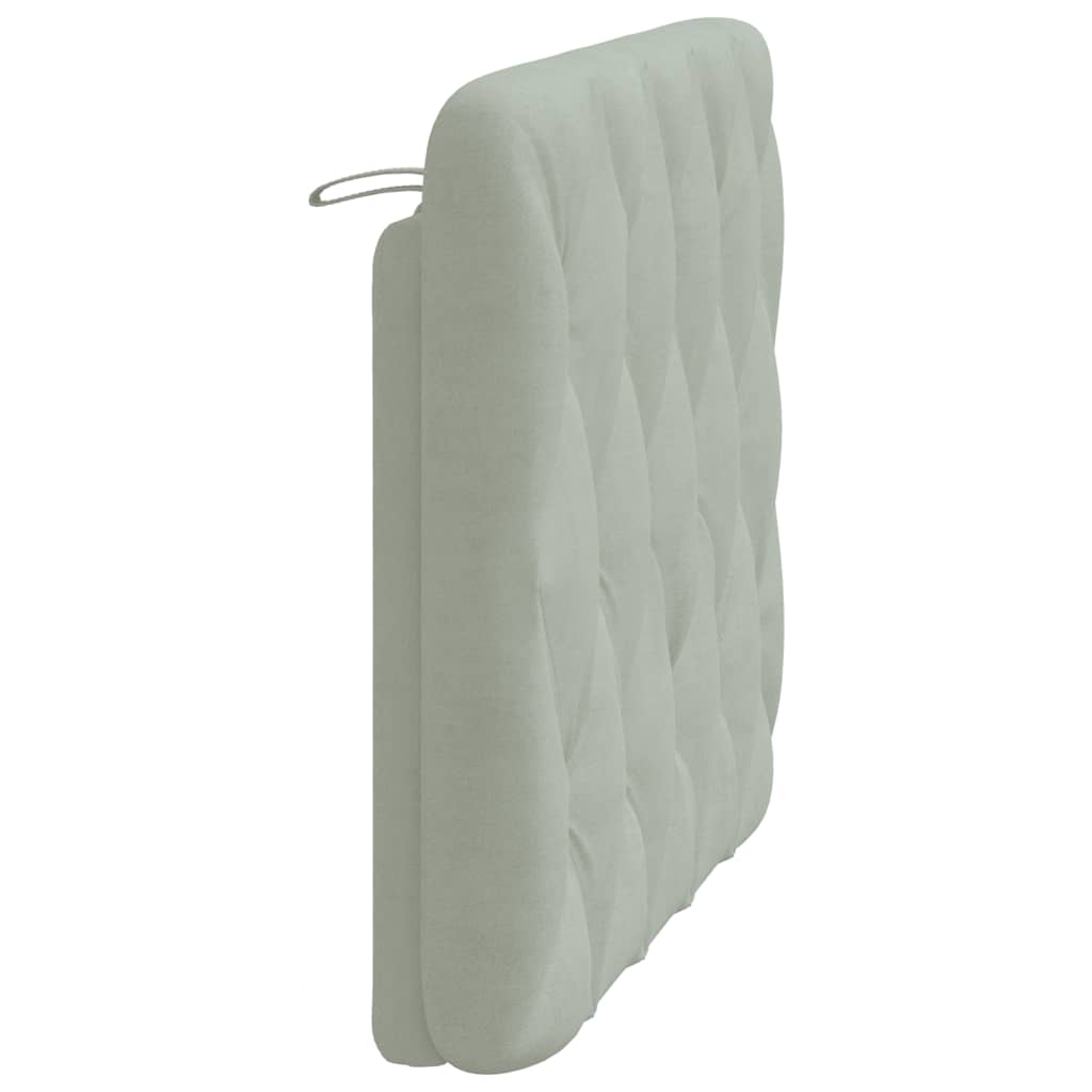 vidaXL Headboard Cushion Light Grey 100 cm Velvet
