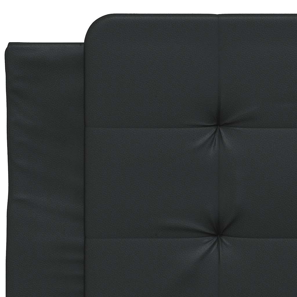 vidaXL Bedframe zonder matras "Zadar" kunstleer zwart 80x200 cm